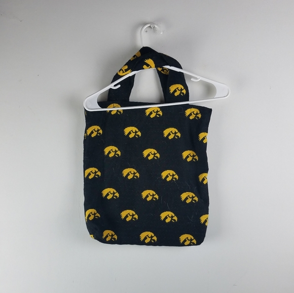 Iowa Hawkeyes Tote Bag Purse Market Black Gold - Picture 2 of 2